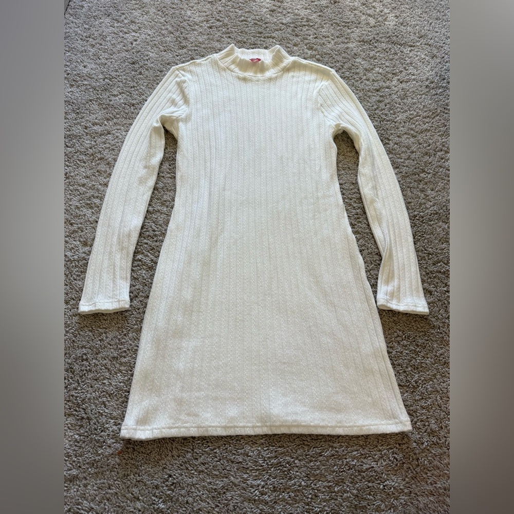 Pink Lily White Sweater Dress